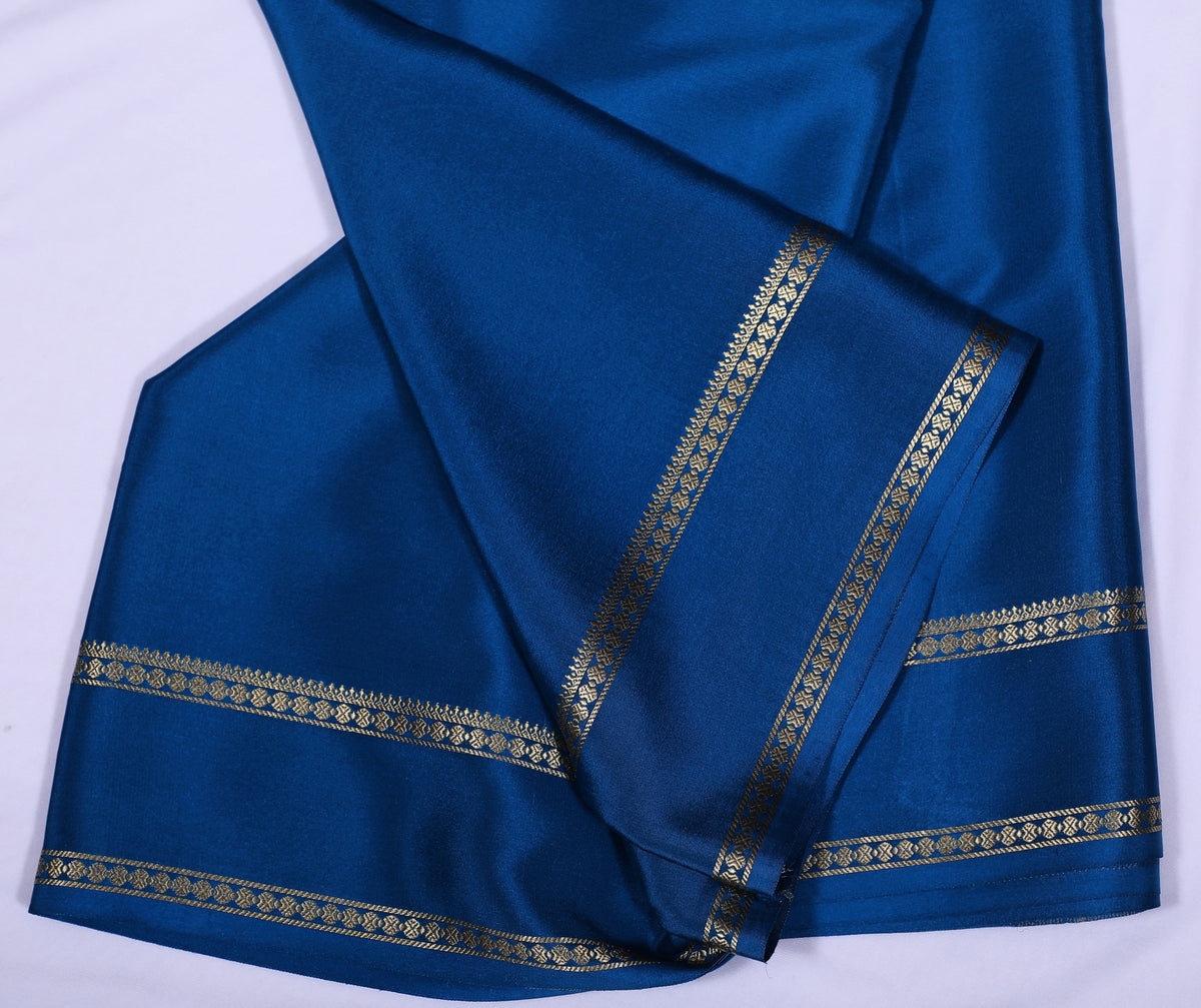 Rama Green CSS Rudrakshi Btx Self Pure Crepe Silk Saree