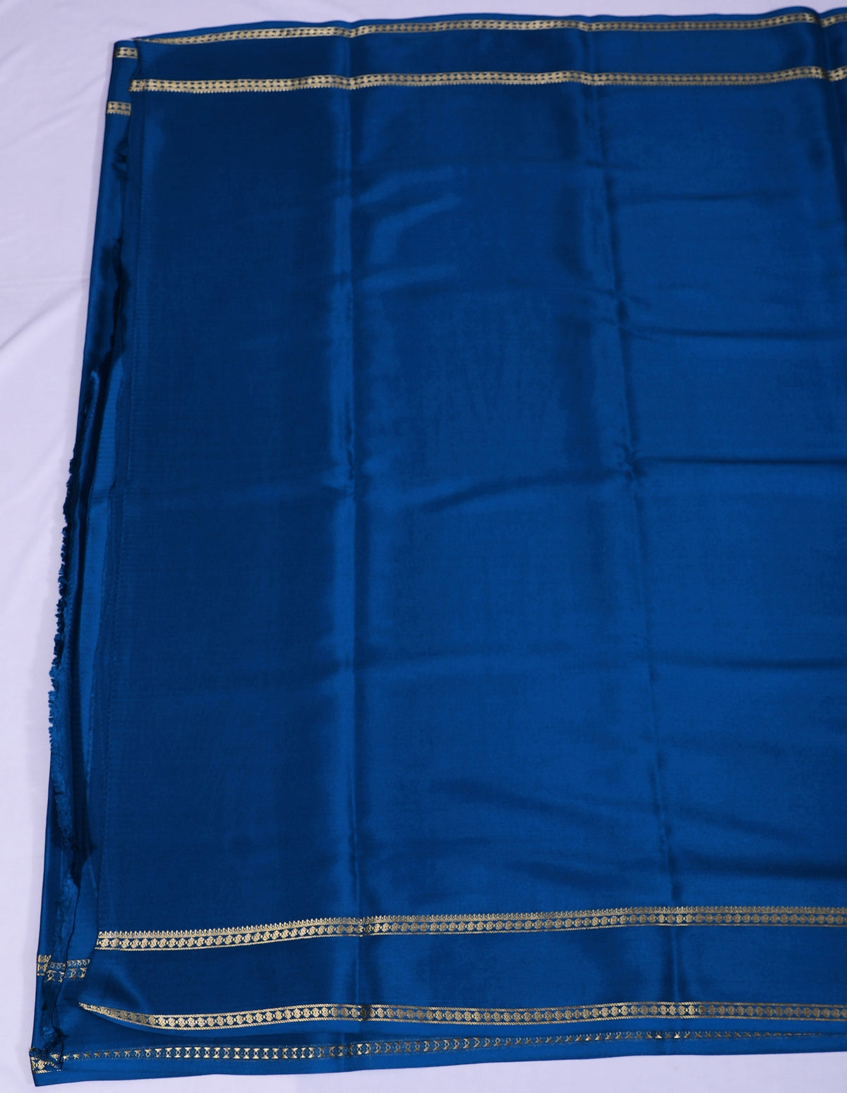 Rama Green CSS Rudrakshi Btx Self Pure Crepe Silk Saree