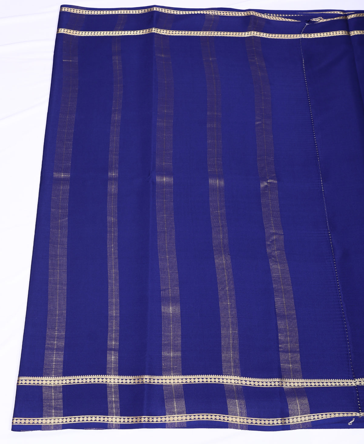 Dark Blue CSS Rudrakshi Btx Self Pure Crepe Silk Saree