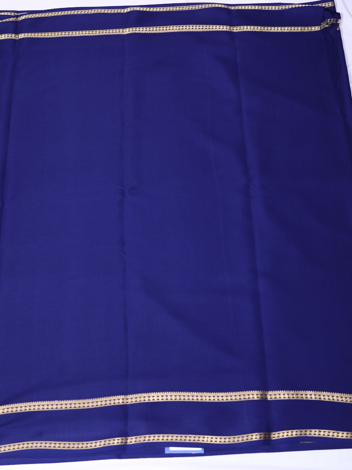 Dark Blue CSS Rudrakshi Btx Self Pure Crepe Silk Saree