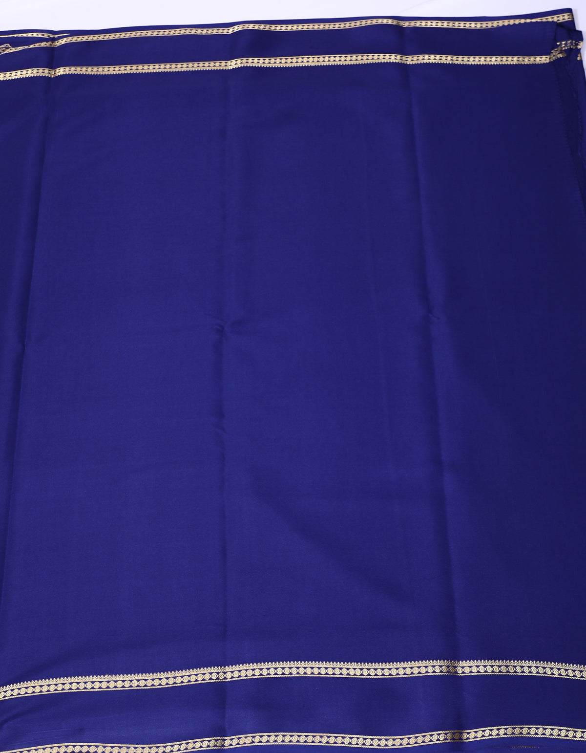 Dark Blue CSS Rudrakshi Btx Self Pure Crepe Silk Saree