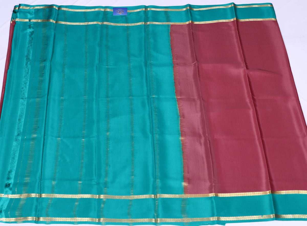 Snuff with Green Veda Btx Cont Pure Crepe Silk Saree