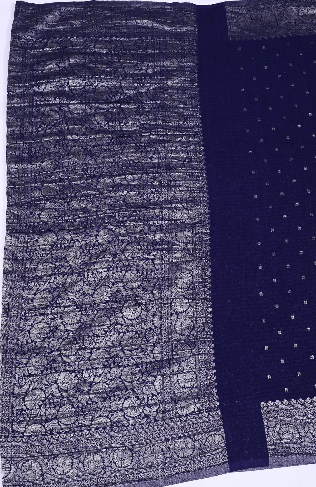 Blue Banarasi Khadi Georgette