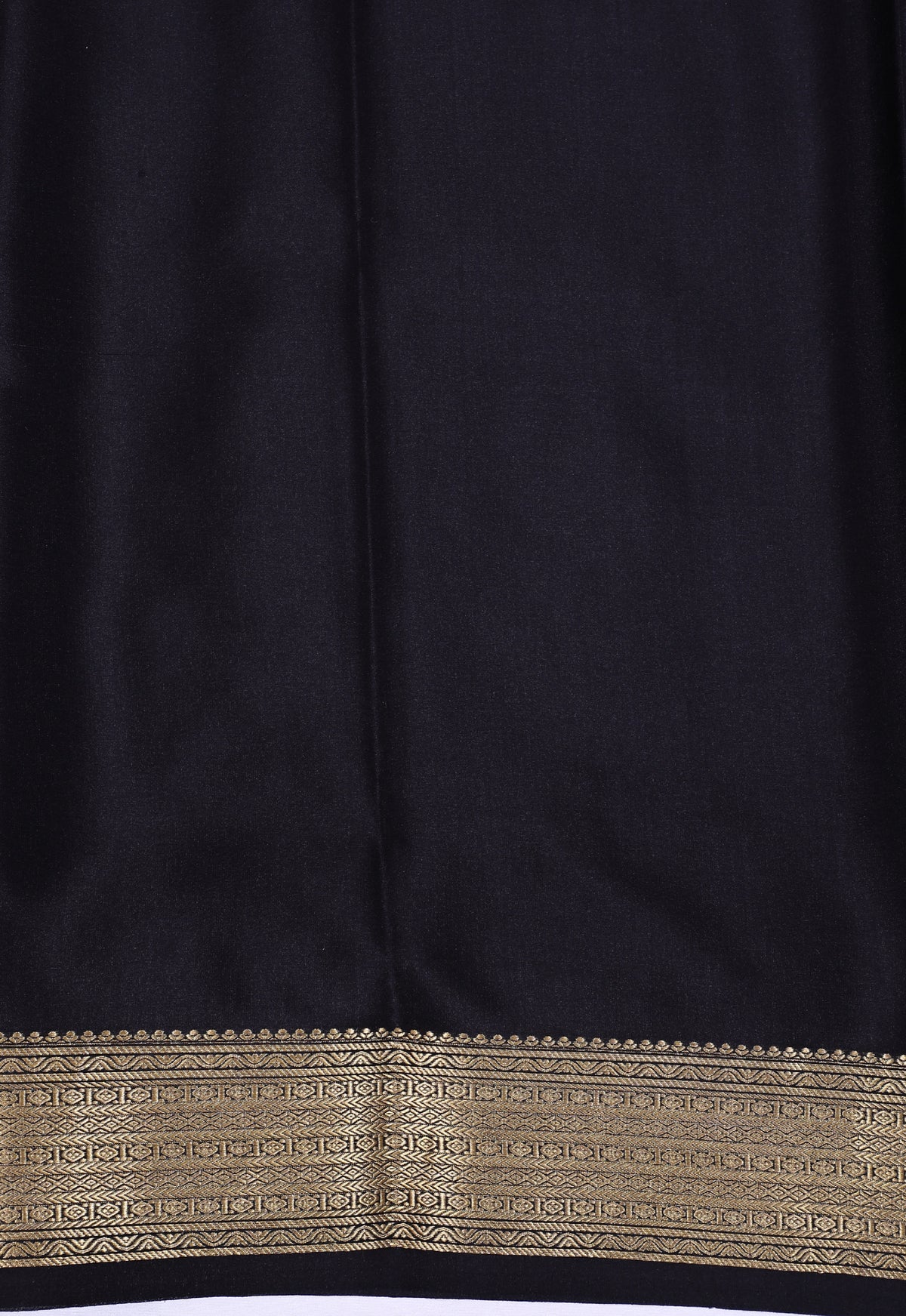 Purple with Black Checks Butta Pure Crepe Silk Saree