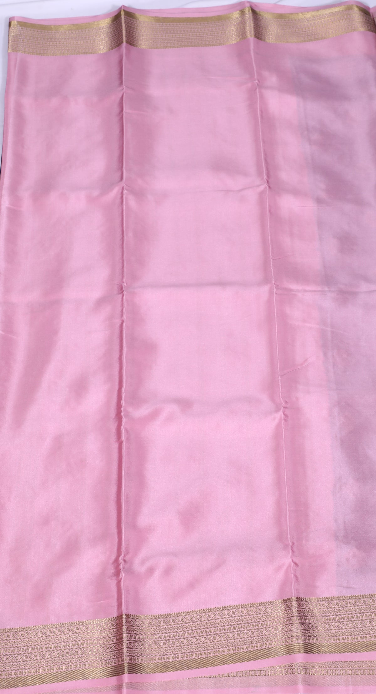 Bottle Green with Pink Lakshmi B/b Cont Pure Crepe Silk Saree