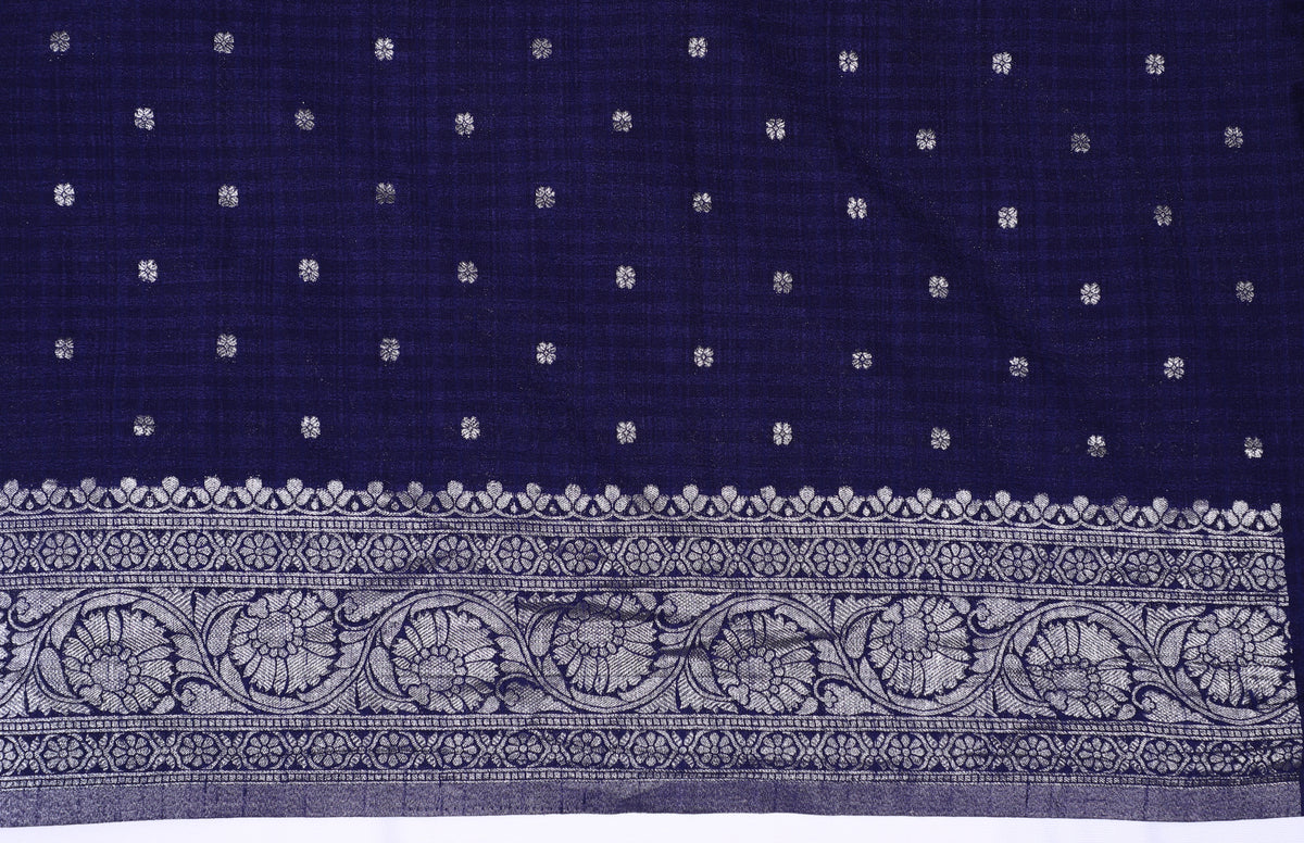 Blue Banarasi Khadi Georgette