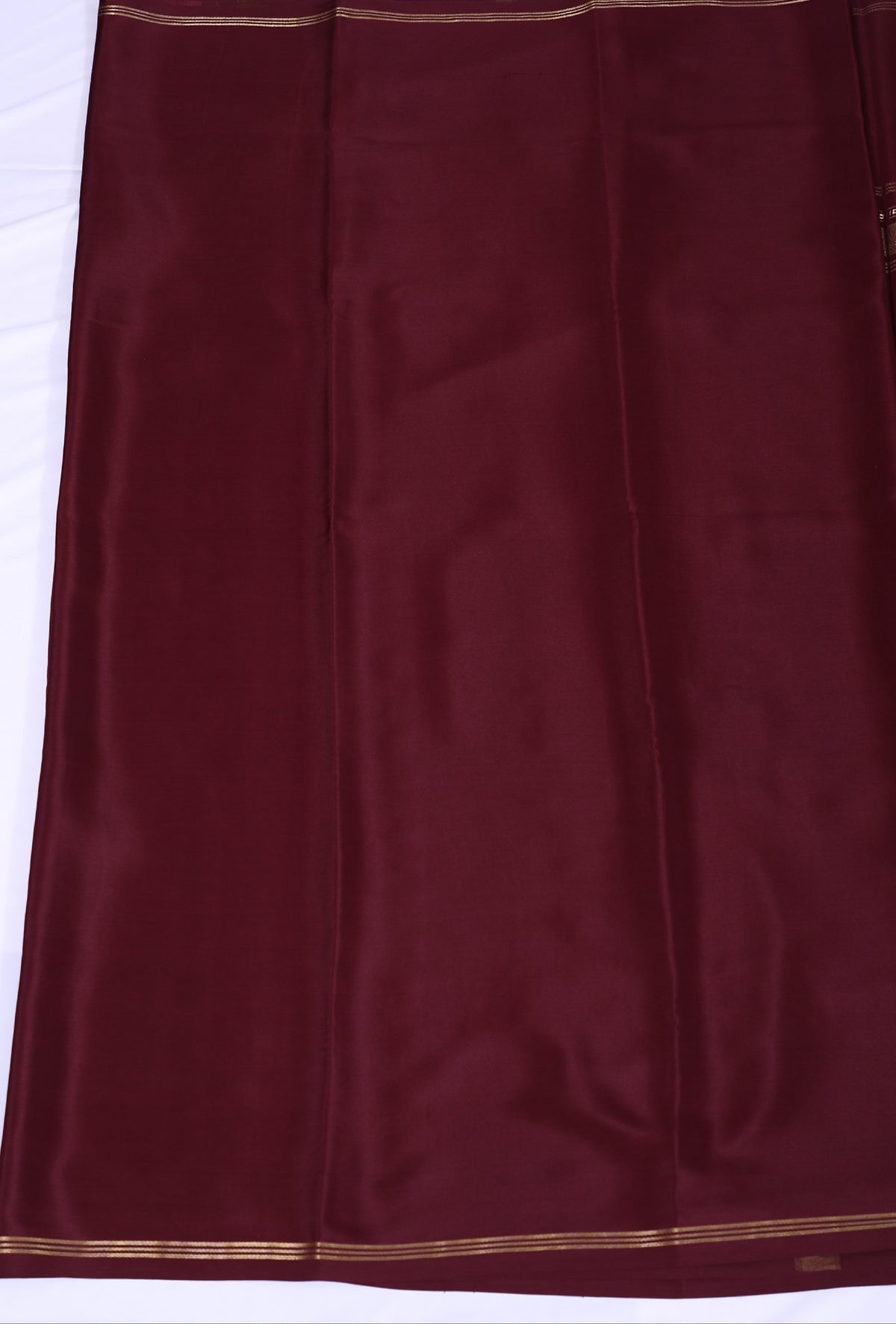 Deep Wine Kalpana Btx Self Pure Crepe Silk Saree
