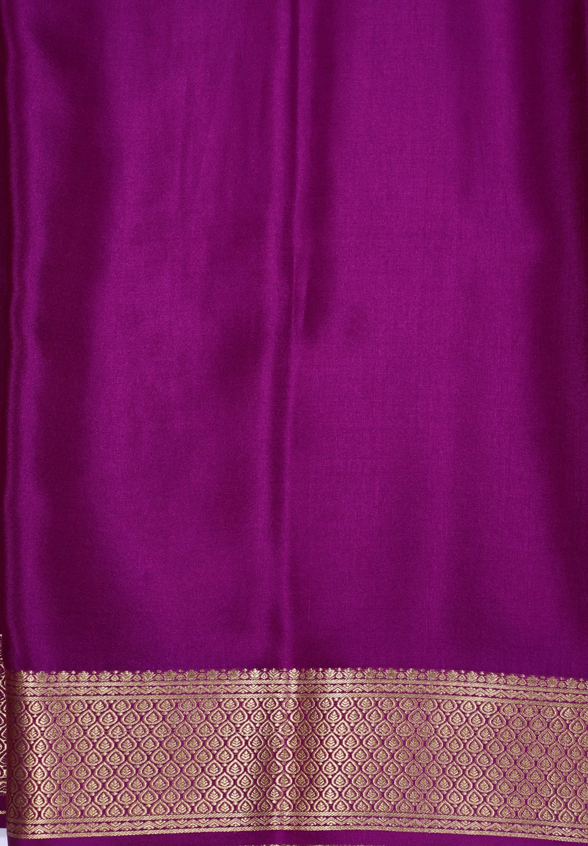 Lavender Self Zari Peacock Brocade Pure Crepe Silk Saree