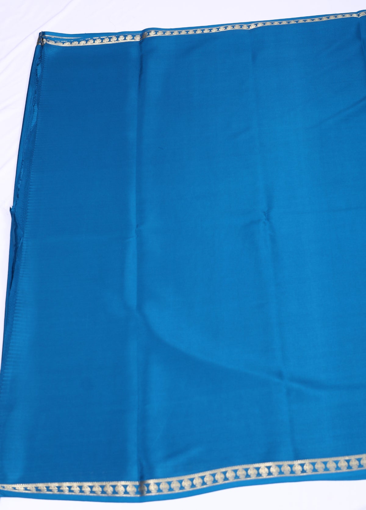Bottle Green CSS Berunda Pp Self Pure Crepe Silk Saree