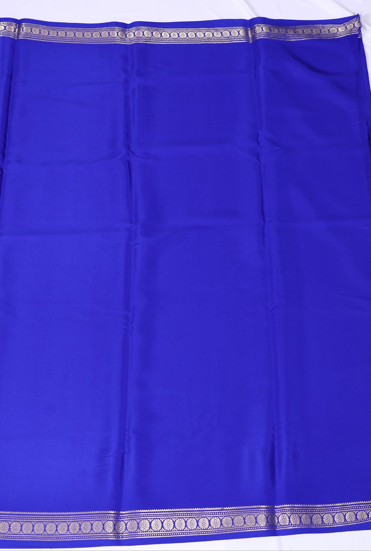 Dark Blue CSS Harini Pp Self Pure Crepe Silk Saree
