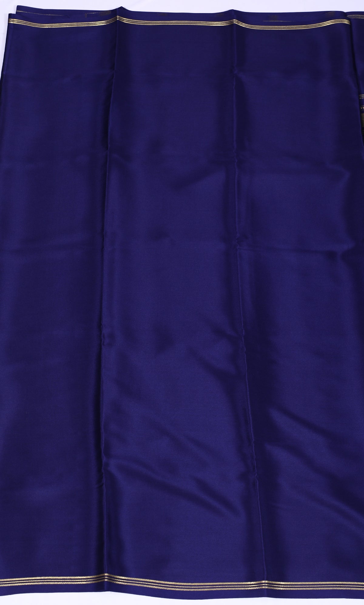 Dark blue Kalpana Btx Self Pure Crepe Silk Saree