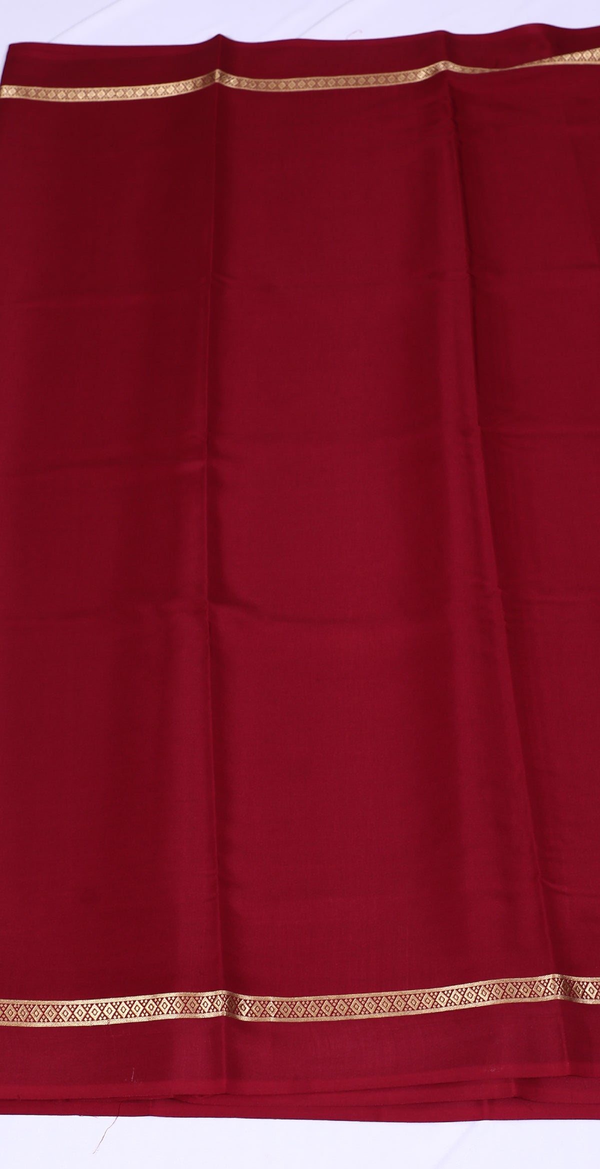Maroon Ritu Btx Self Pure Crepe Silk Saree