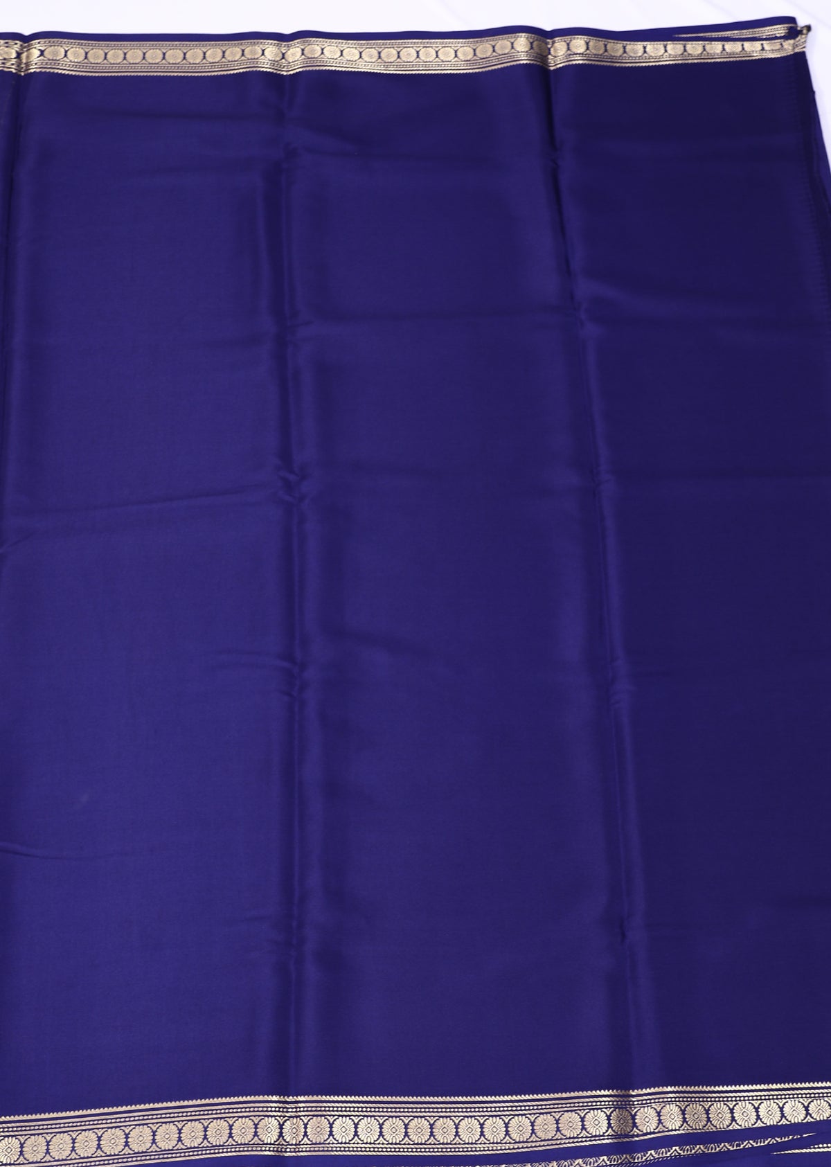 Navy Blue CSS Harini Pp Self Pure Crepe Silk Saree