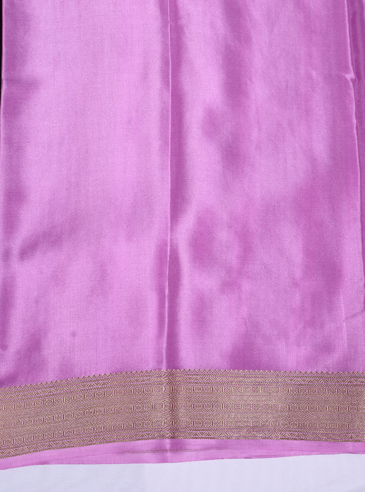 Brown with Pink Checks Butta Pure Crepe Silk Saree
