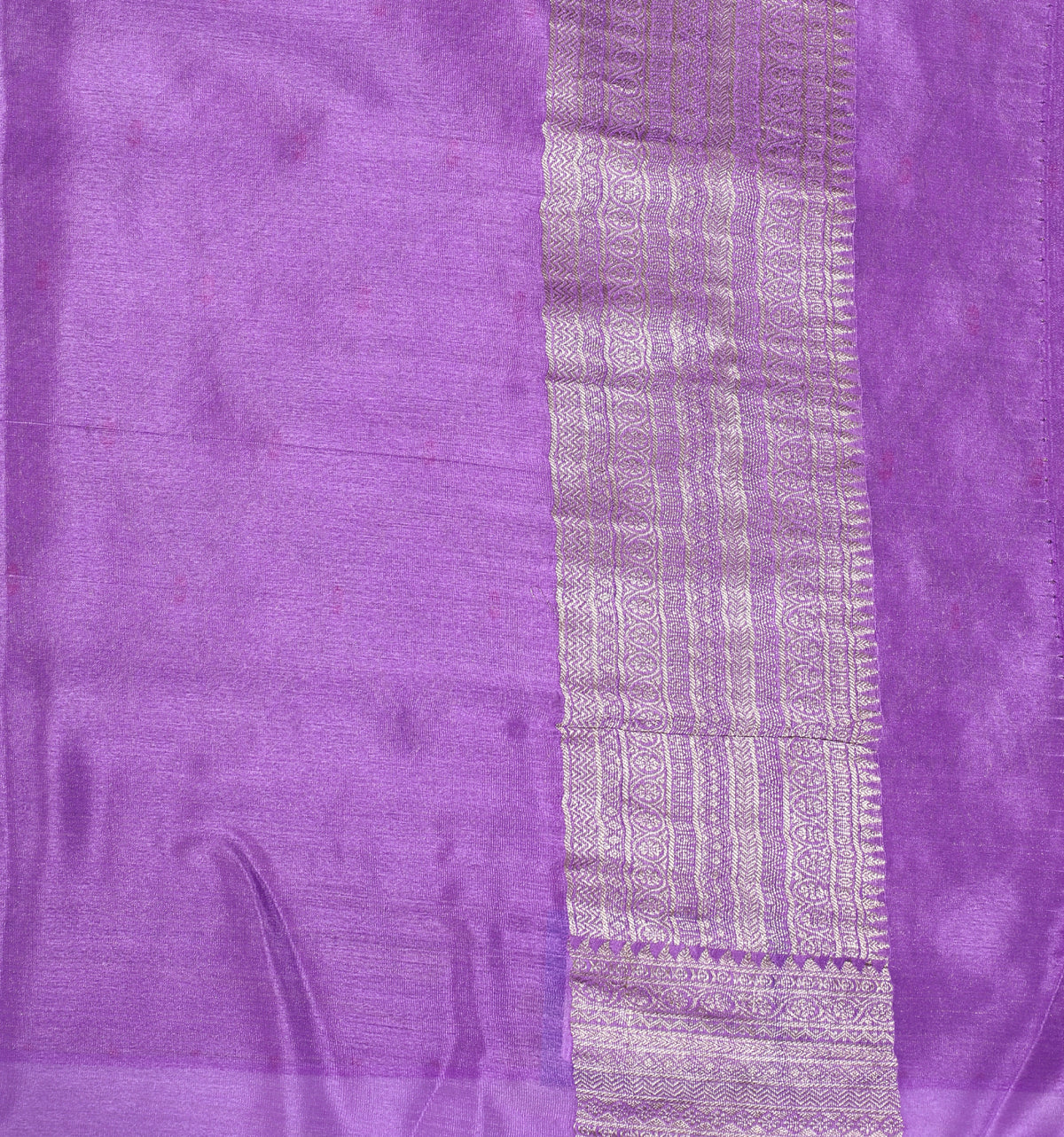 Lavender Self Meena Brocade Pure Crepe Silk Saree