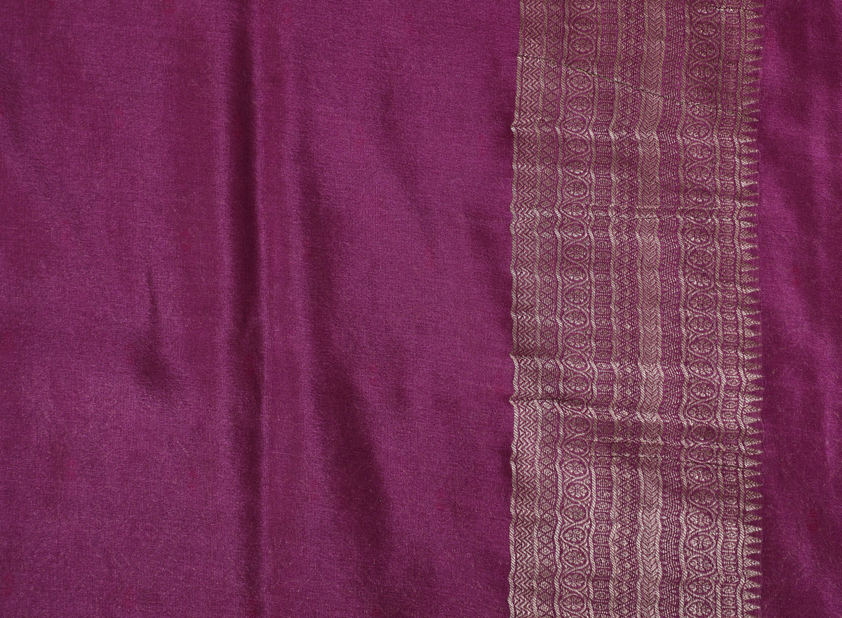 Light Pink Self Meena Brocade Pure Crepe Silk Saree