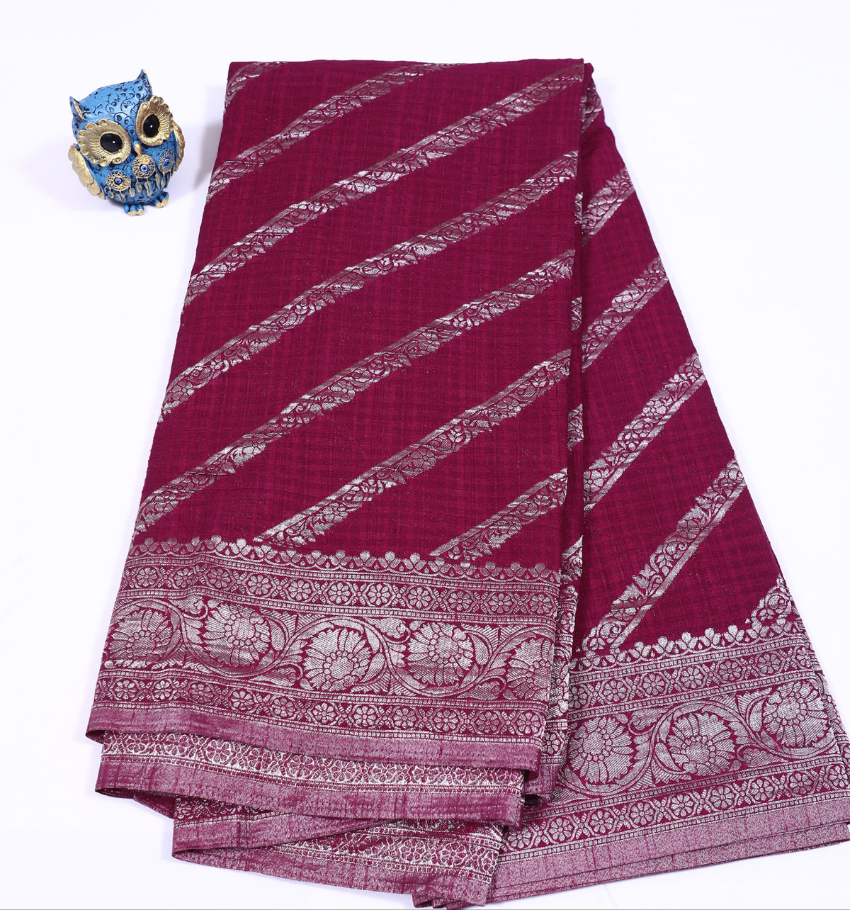Pink Banarasi Khadi Georgette