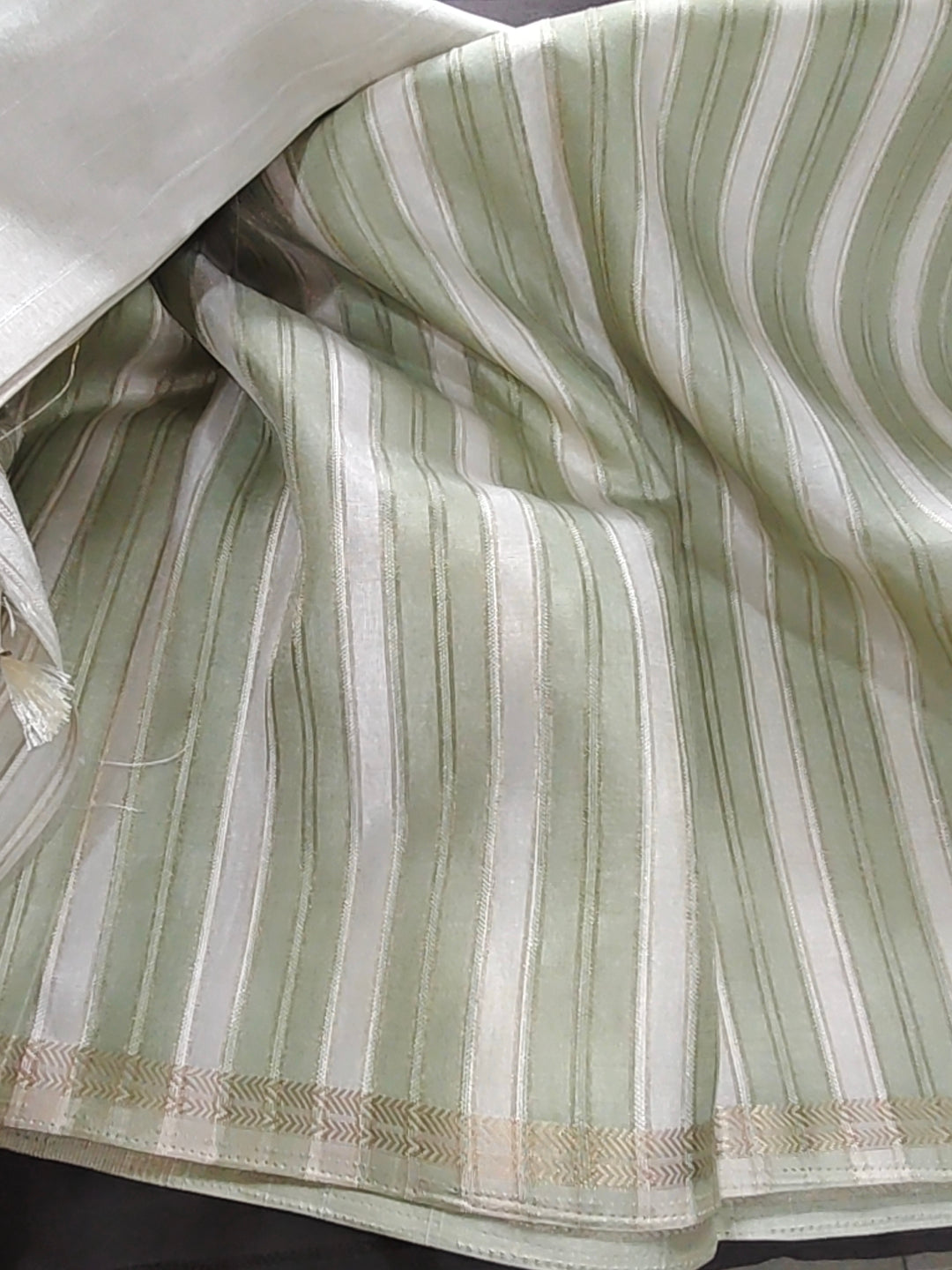 Tussar Arrow Br Natural Saree