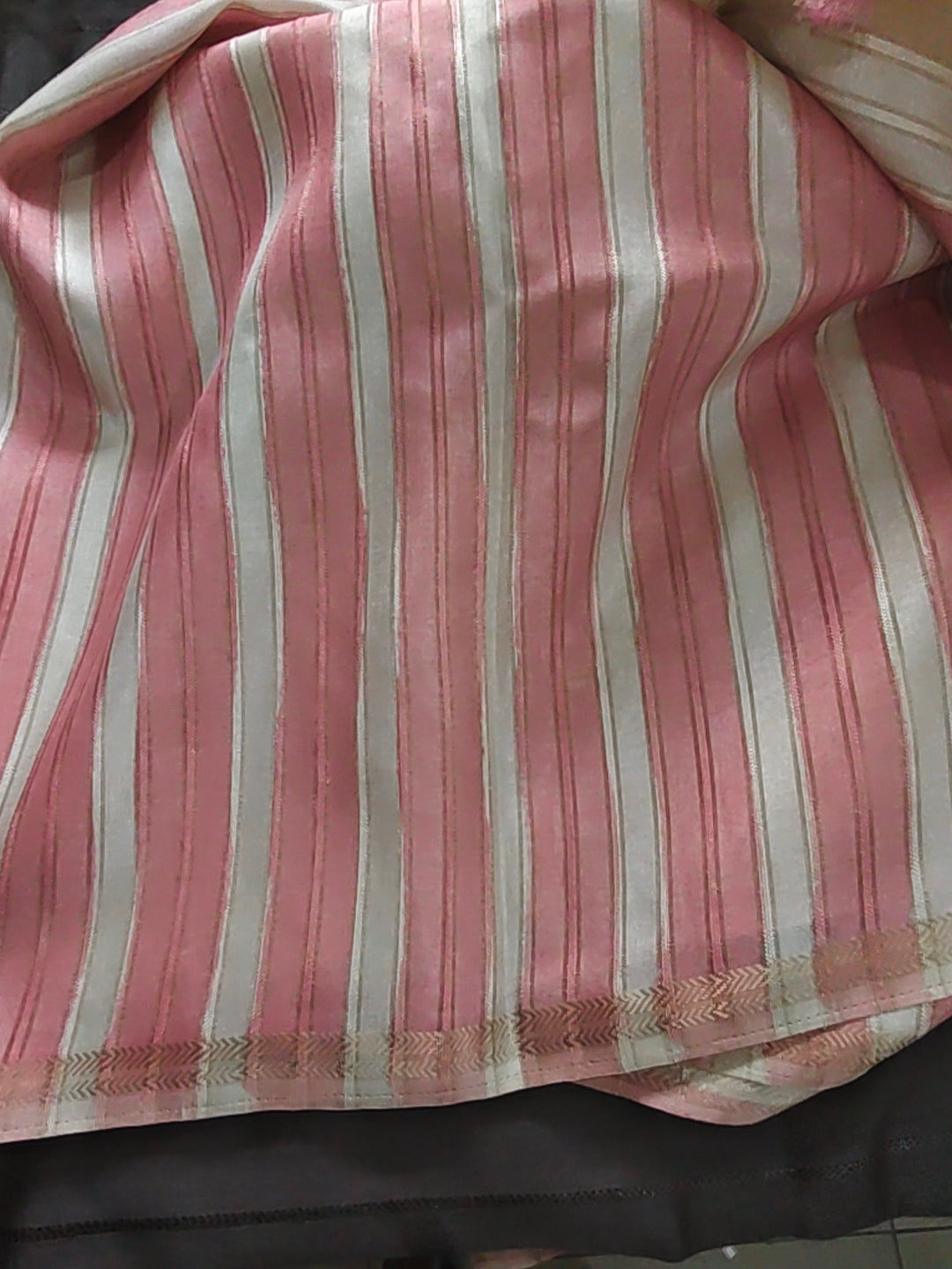 Tussar Arrow Br Natural Saree
