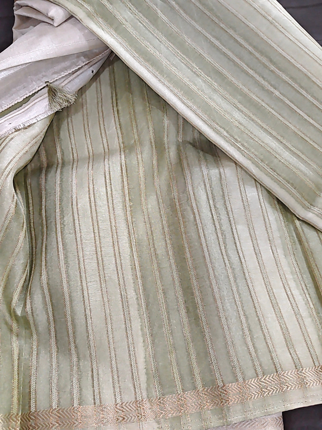 Tussar Arrow Br Natural Saree