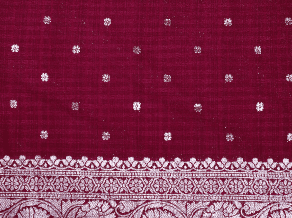 Pink Banarasi Khadi Georgette